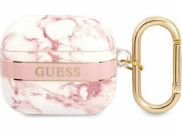 GUESS Guess GUA3HCHMAP kryt AirPods 3 růžový/růžový Marble Strap Collection