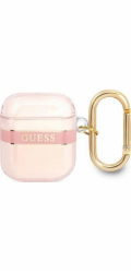 Kryt AirPods GUESS Guess GUA2HHTSP růžový/růžový Strap Collection