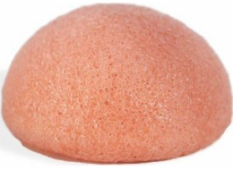 Mohani MOHANI_Konjac Sponge přírodní houba na mytí a masáž obličeje růžovým jílem