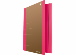 Donau Folder s gumičkou DONAU Life, karton, A4, 500 g/m2, 3-násobný, růžový