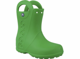 Dětské boty Crocs Handle Rain Boot zelené velikosti 34-35 (12803)