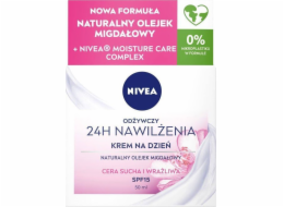 NIVEA_24H Hydratační výživný denní krém pro suchou a citlivou pleť SPF50 50ml