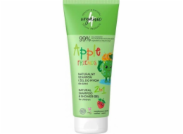 4ORGANIC_Přírodní šampon a mycí gel pro děti 2v1 Apple Friends 200ml