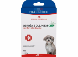 FRANCODEX Obojek s CBD olejem 60 cm pro psy vážící méně než 20 kg - 1 ks.