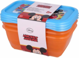 Mickey Mouse Mickey Mouse - Sada nádob na jídlo 540 ml (3 ks)