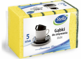 Stella STELLA houbičky na nádobí, velké, 5 ks, mix barev pěna, černé vlákno