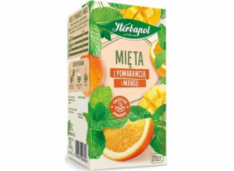 HERBAPOL čaj HERBAPOL Polish Herbalist Mint s pomerančem a mangem 20 tb/35g