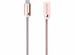 Somostel USB-A - microUSB USB kabel 1 m růžový (29029)