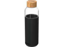 Quokka láhev s uzávěrem, černá, 660 ml