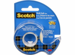 Scotch Scotch bezpečná lepicí páska na zeď, bezpečná pro stěny 19mmx16,5m