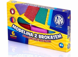 Astra Modelovací hmota se třpytkami 6 barev (136811)