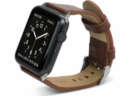 Řemínek na Apple Watch X-doria X-Doria Lux 42 mm hnědý/hnědý 23819