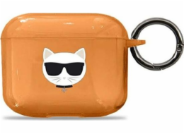 Karl Lagerfeld Case Karl Lagerfeld KLA3UCHFO kryt Apple AirPods 3 oranžový/oranžový Choupette