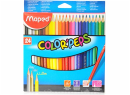 Pastelky Maped Colorpeps, trojúhelníkové, 24 barev (205576)