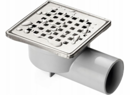 11315 STUPEŇ VÝVODU AXUS - HORIZONTÁLNÍ 50, 360 STUPŇŮ, BLOKOVÁNÍ ZÁPACHU, NEREZOVÁ NEREZOVÁ MŘÍŽKA. MAT 100X100MM, BLISTER S OBSAHEM. .// S.KRAT-A.10X10-POZ-50/NI/MAT