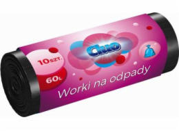 Sponky Cluo LDPE pytle na odpad 60l černá 10/rol