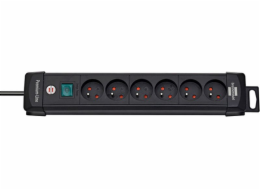 Brennenstuhl Premium-Line napájecí lišta 6 zásuvek 3 m černá (B1951164100)