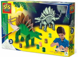 SES Dřevěný dinosaurus svítí ve tmě