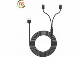 JYS kabel USB nabíječka na 2x USB C pro Nintendo Switch / PS5 / Xbox / 3m ovladače / Jys-ns195