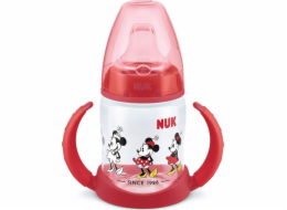 NUK Learning láhev na pití s rukojetí a indikátorem teploty Minnie Mouse 150 ml červený Nuk