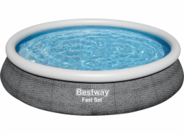 Bestway Bestway 57313 Fast Set expanzní bazén s filtračním čerpadlem Šedá 4,57mx 84cm