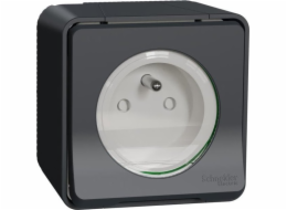 Schneider Electric Mureva Styl Socket 2P+PE antracitové šroubové svorky MUR36030