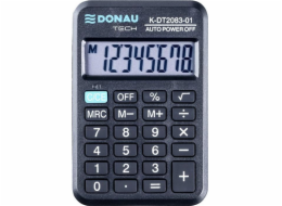Kalkulačka Donau Kapesní kalkulačka DONAU TECH, 8místná. displej, rozměry 89x59x11 mm, černá