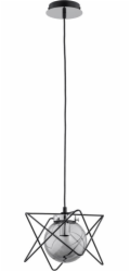 Alfa závěsná lampa Alfa Sagito 60753 závěsná lampa 1x40W E14 černá/chrom