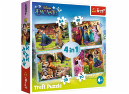Trefl Puzzle 4v1 Naše kouzelné Encanto 207 dílků