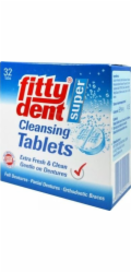 Fittydent Fittydent, Silně čistící tablety na zubní protézy, Dentaid, 32 kusů