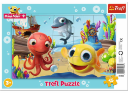 Trefl Rámové puzzle Zábavné rybičky MiniMini 15 dílků