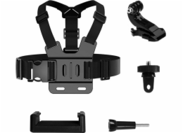 Sada příslušenství GoPro Chest Strap 5 v 1 pro sportovní kamery GoPro, DJI, Insta360, SJCam, Eken (hrudní pás GoPro 5 v 1)