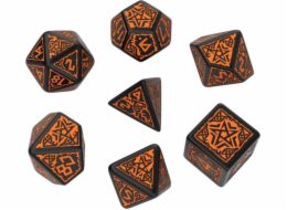 Sada kostek Q-Workshop - Pathfinder: Hell s Vengeance - černá a oranžová