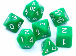 Rebel sada RPG kostek, matně zelená (106189)