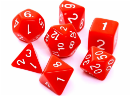 Rebel RPG sada kostek, matně červená (106187)
