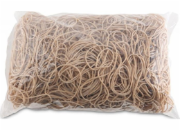 Kancelářské výrobky Kancelářské výrobky Gumičky, průměr 60 mm, 1,5 x 1,5 mm, 60 % pryž, 1000 G, omotávka, přírodní