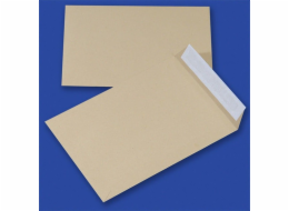 Kancelářské produkty KANCELÁŘSKÉ PRODUKTY obálky se silikonovou páskou, HK, C4, 229x324mm, 90gsm, 250ks, hnědá