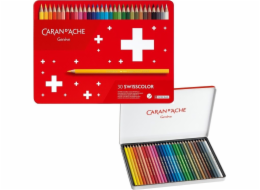 Pastelky Caran d`Arche Swisscolor Aquarelle, mix barev, 30 kusů