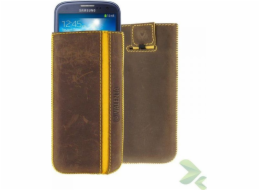 Valenta Valenta Pocket Stripe Vintage – kožené pouzdro s posuvníkem pro Samsung Galaxy S4/s Iii, Htc One I Other (hnědé)