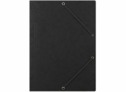 Donau Folder A4 lisovaná lepenka s gumičkou černá (8643080-01PL)