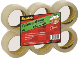 3M SCOTCH balicí páska, akrylová, 50 mm, 66 m, transparentní (8021684006012)