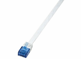 Plochý propojovací kabel LogiLink, U/UTP, Cat.6, bílý, 20 m (CF2111U)