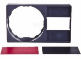 Nápisová cedule Schneider Electric 30x50mm se štítkem černá/červená 22mm černá obdélníková (ZBY6H101)