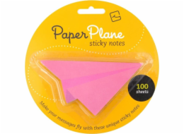 Thinking Gifts Paper Plane - lepicí papírky - růžové (335156)