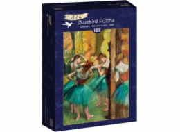 Bluebird Puzzle Puzzle 1000 Růžový a zelený tanečník, Degas