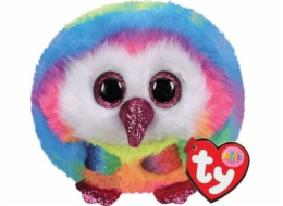 Maskot Meteor TY Puffies - Owen the Rainbow Owl