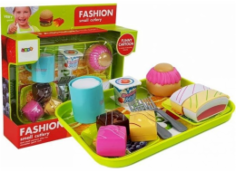 LEANToys Food Set Dezertní dort s podnosem