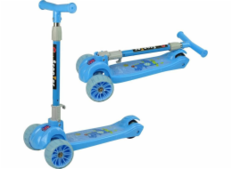 Tříkolová balanční koloběžka se svítícími koly, modrý krokodýl