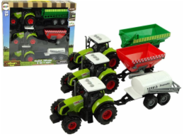 Sada tří traktorů Návěsy Postřikovač Farm Tractor