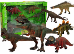 LEANToys Action Figure Dinosaur Set Velké figurky Modely 6ks Tyrannosaurus